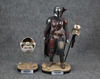 Display Ständer Set für Star Wars 1/6 Scale The Mandalorian und Grogu