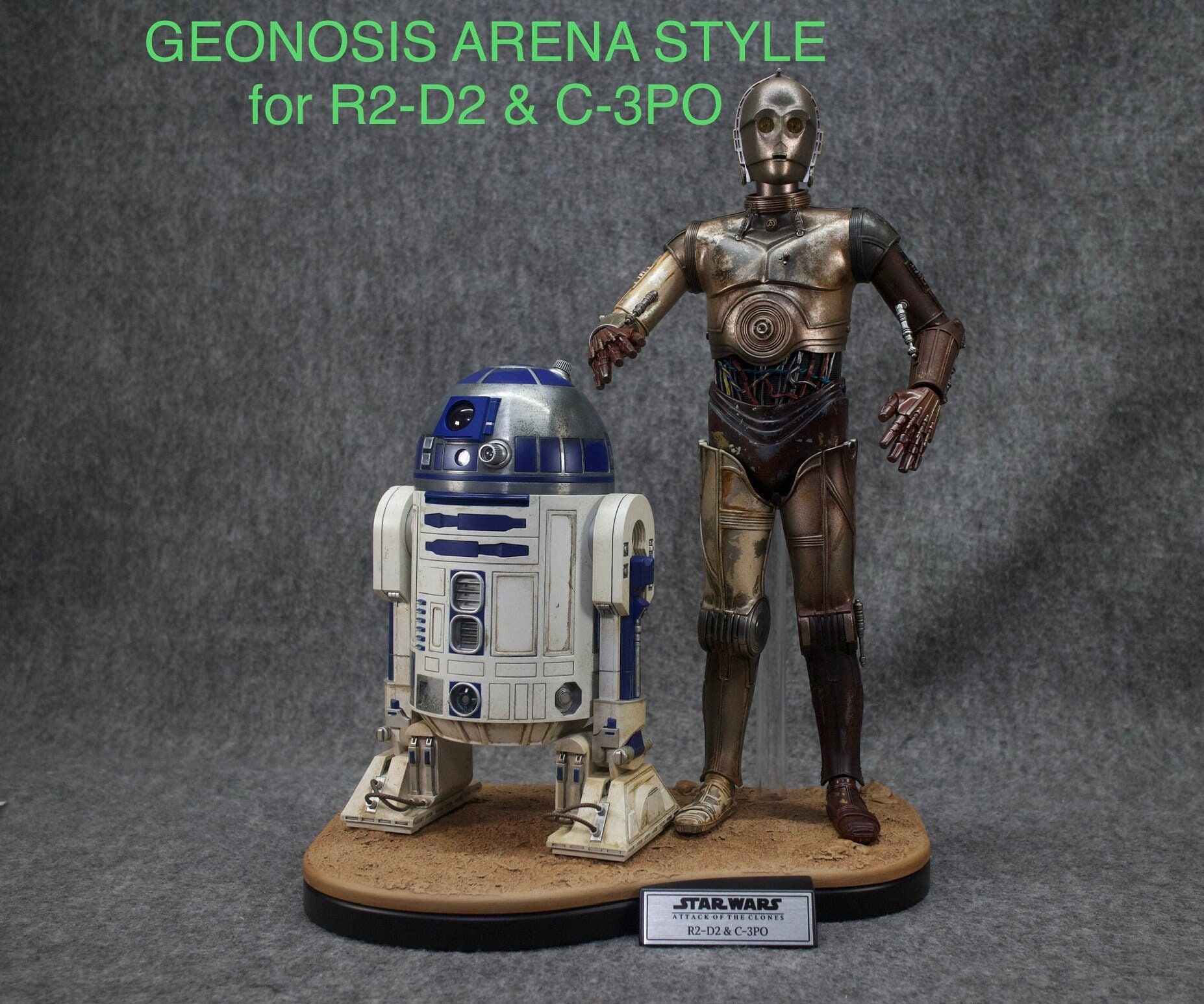 スターウォーズ 1/6スケール C-3PO & R2-D2 ジオノーシス用ディスプレイスタンド