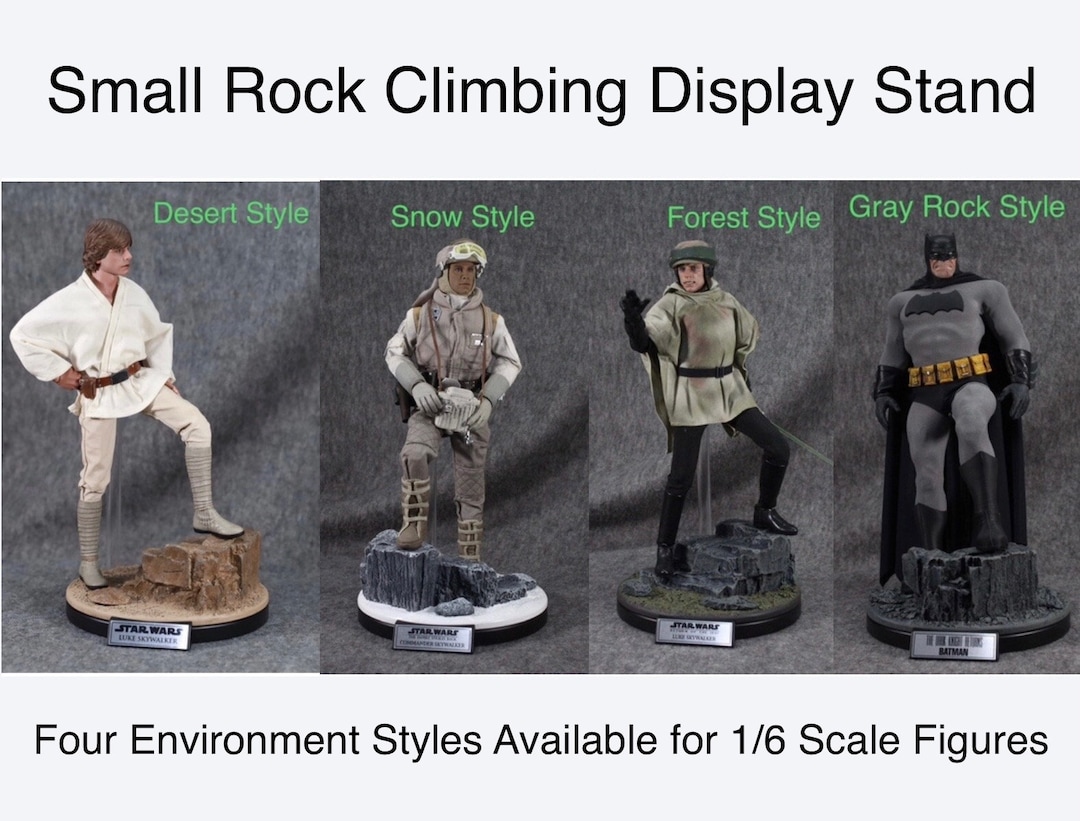Figure Stand Rocks DISPLAY STAND for 1/6 Action Figure 6.5” Diameter Rock Climber Style - Etsy