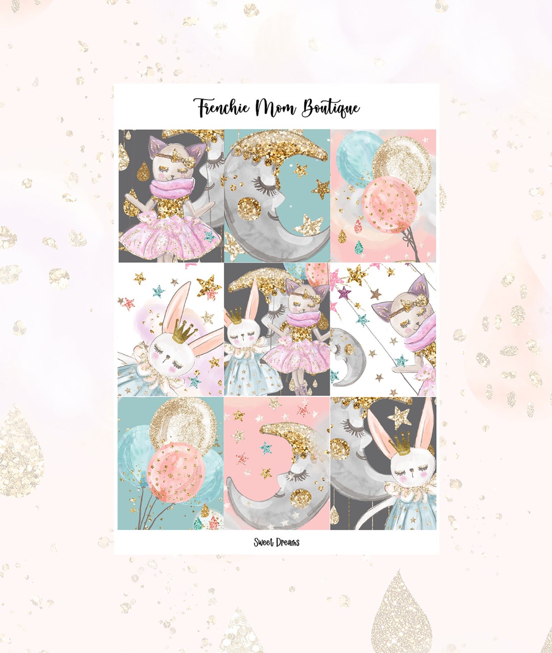 PRINTABLE // Sweet Dreams // Printable Weekly Kit // Printable PNG