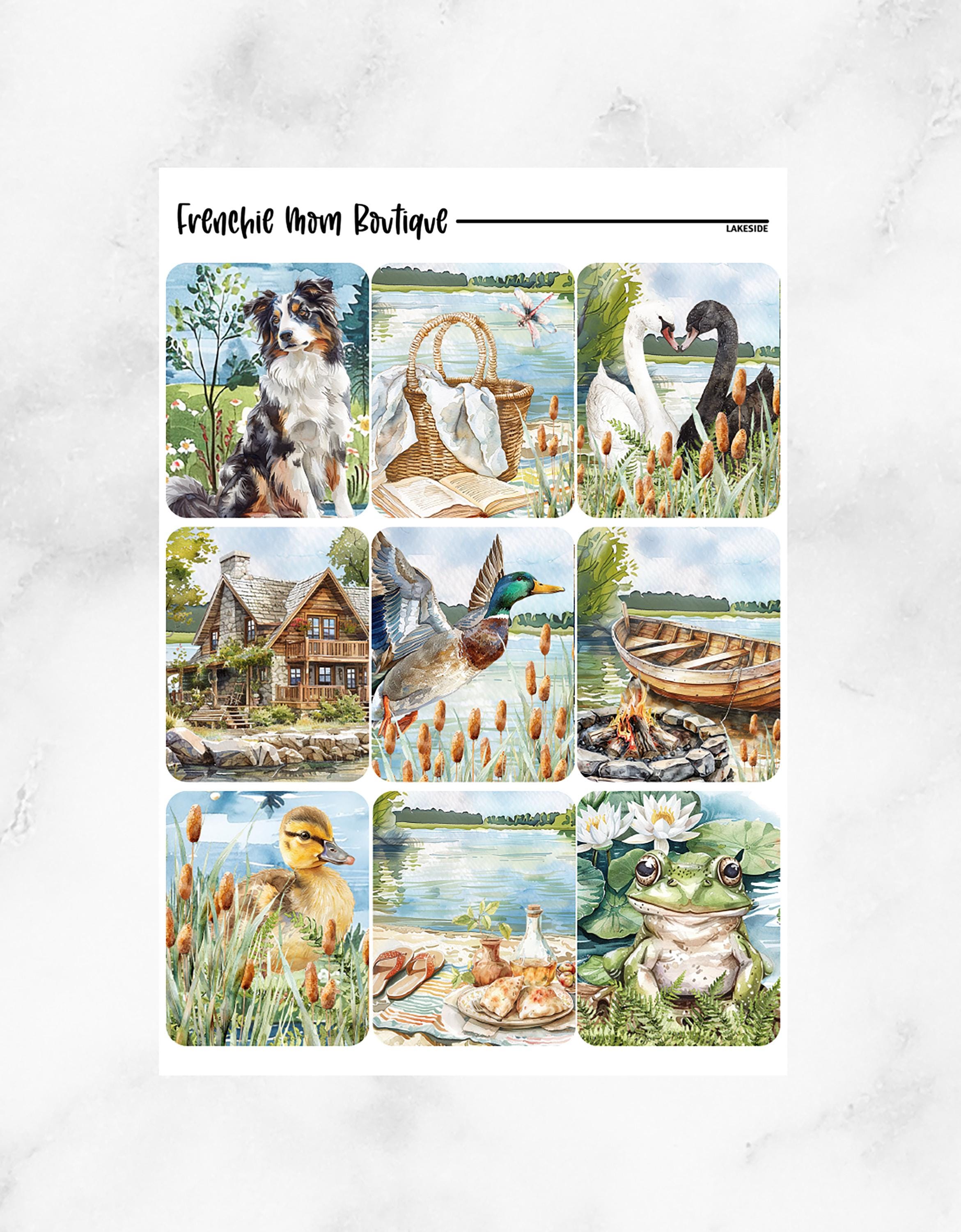 Lakeside // Vertical Weekly Sticker Kit // Planner Sticker Kit - Etsy