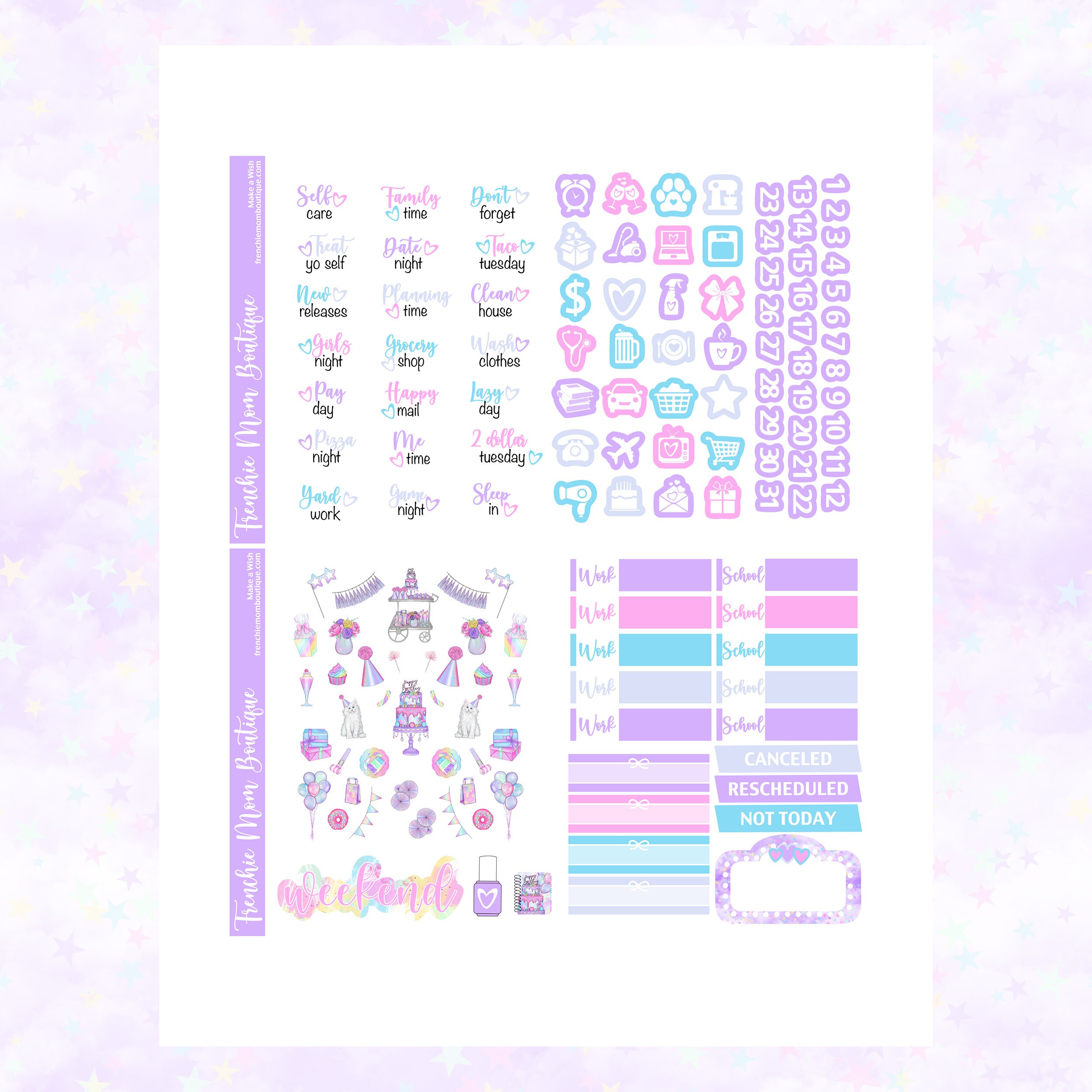 PRINTABLE // Make a Wish // Printable Weekly Kit // Printable | Etsy