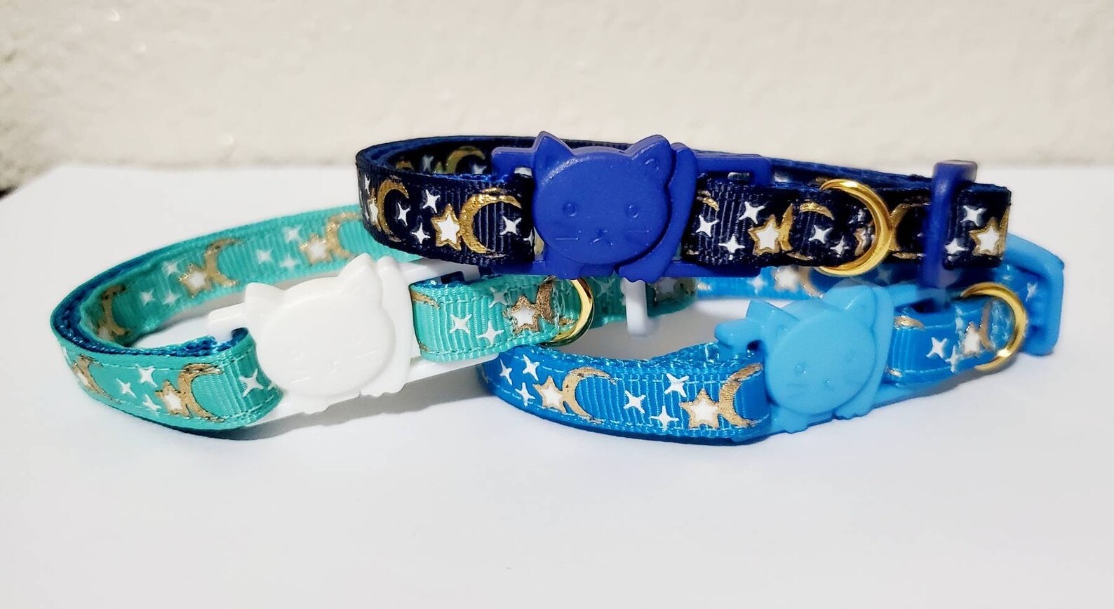 Glow in the dark cat collar celestial cat collar moon and Etsy