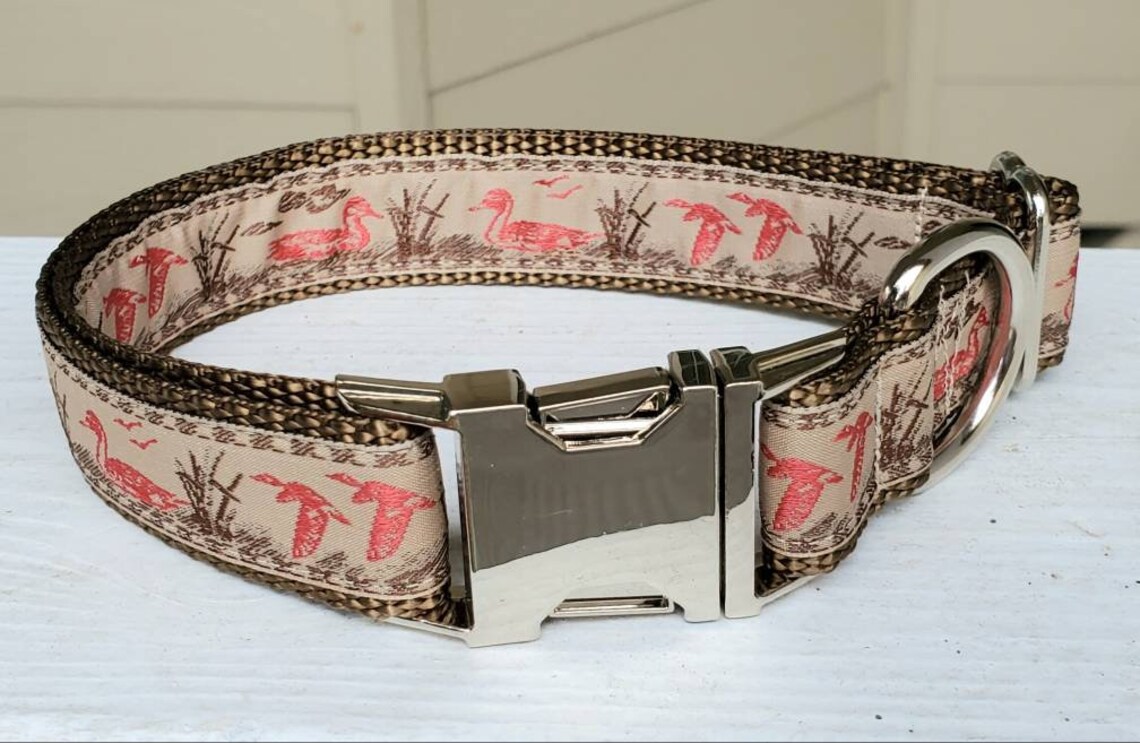 Red Ducks Dog Collar Duck Dog Collar Dog Collar Cute Dog Etsy