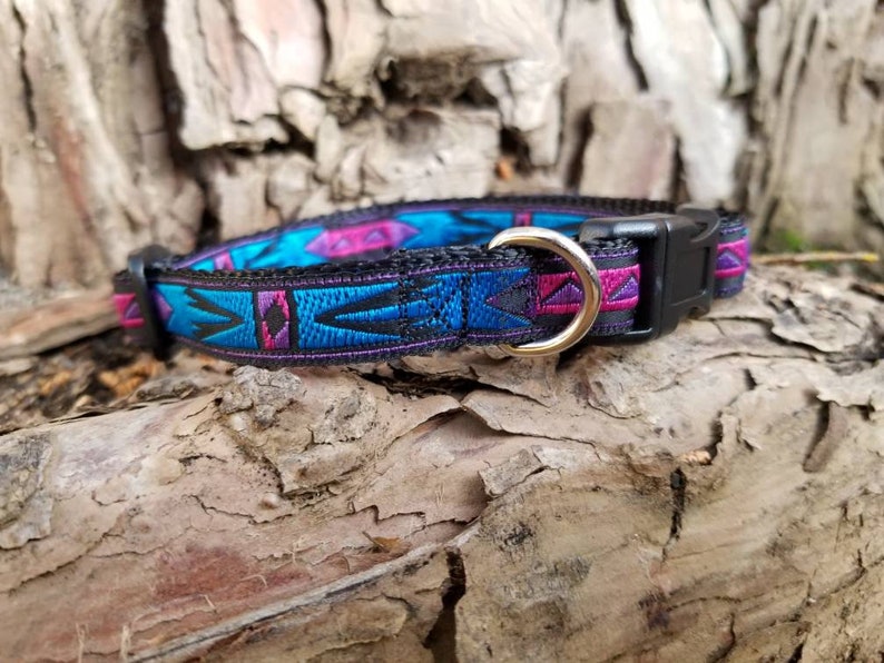 cute dog collar dog collar tribal dog collar Indian dog collar Aztec dog collar