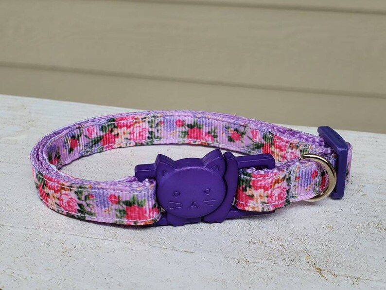 Cat Collar Flower Cat Collar Small Dog Collar Dog Collar Etsy