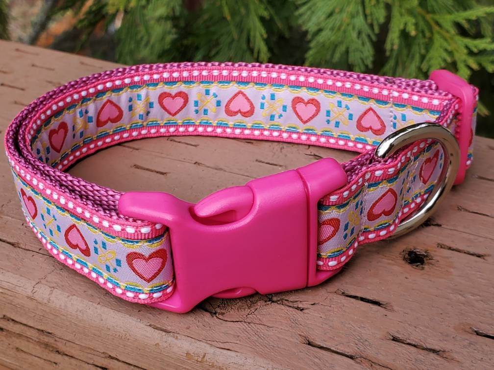 Heart dog collar Etsy