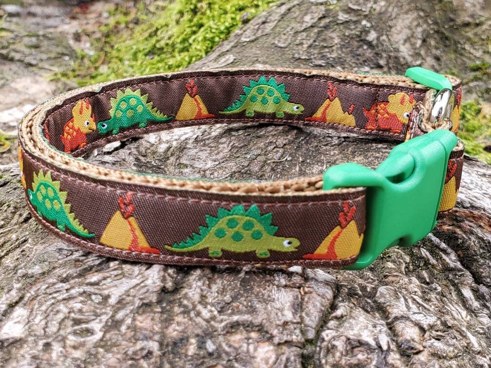 Dino dog collar small dog collar dinosaur dog collar dog Etsy
