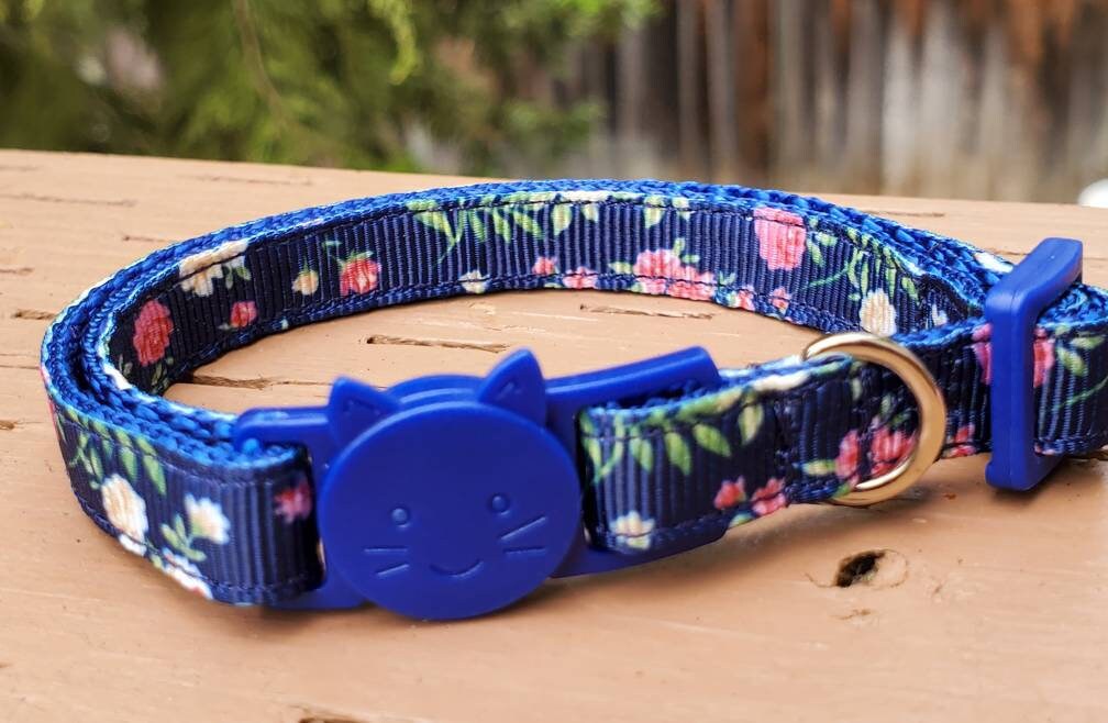 Cat collar flower cat collar small dog collar dog collar Etsy