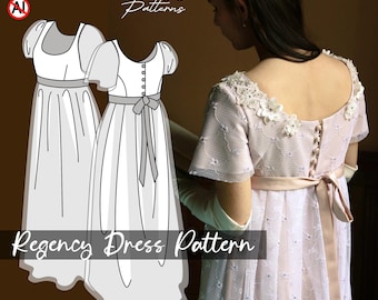 Empire dress sewing pattern - Regency