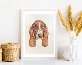 Custom Pet Watercolor Painting