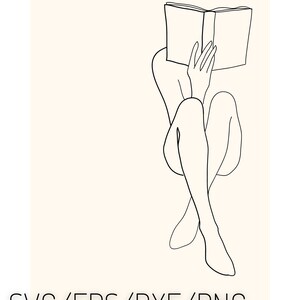 Op de afbeelding: Lijntekening van een persoon die met gekruiste benen zit en een boek leest. De persoon kijkt weg van de kijker en het boek bedekt zijn gezicht.