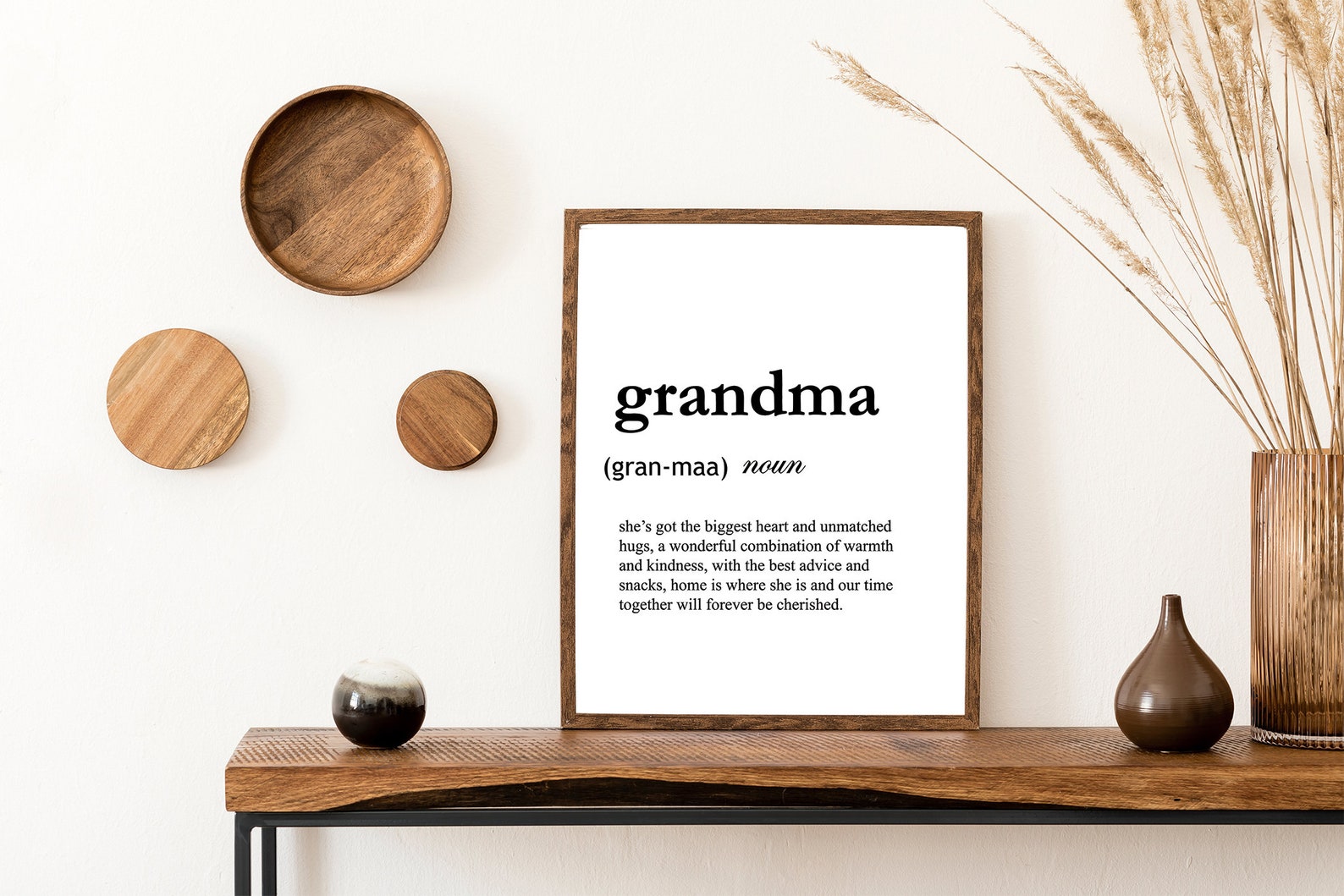 Grandma Grandma Definition Granny Print Grandma Wall Art Etsy