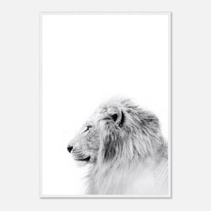 Lion Print FRAMED Lion Mane Print Lion Wall Art Lion Photo King of The Jungle Print Lion Decor Lion Poster Lion Photography Lion Portrait
