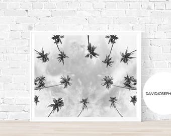 Palm Trees, Palm Print, Palm Tree Print, Palm Tree Poster, Black and White, Minimalist Palm Trees, Palm Print, Palm Art, Palm Decor