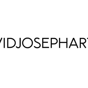 May include: Black and white logo with the text "DAVIDJOSEPHART" and a heart symbol inside a circle.