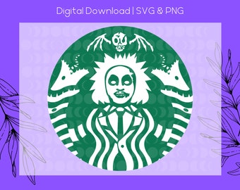 Beetlejuice Starbucks It's Showtime | SVG PNG | Digital Download