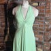 Robe Vintage 60s/70s Claire Sandra Lucie Ann Vert Citron - Dos Plongeant, Taille S