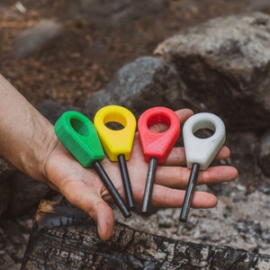 Ferro Rod, 3D Printed Handle, Bushcraft, Camping, Survival Tool
