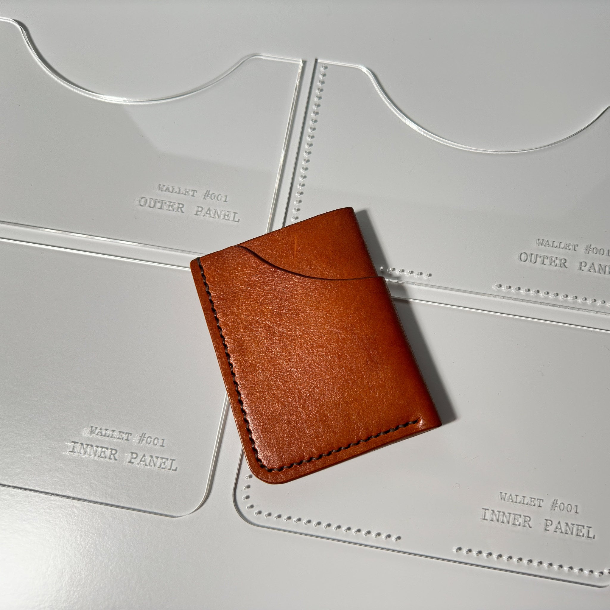 Acrylic Template, Leather Minimalist Wallet, Pattern, Beginner DIY ...