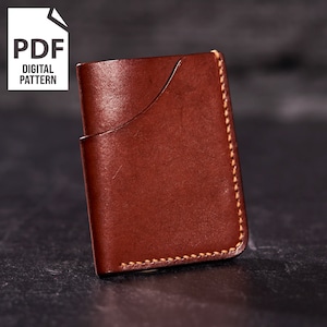 Padrão de carteira de couro, Padrão de couro PDF, Trabalho em couro, Modelo de couro, Carteira minimalista PDF, Padrões de carteira masculina, Modelo de carteira