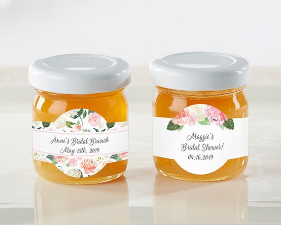 Set of 12 Tea Party Custom Honey Jars Children/'s Birthday Favor Honey Birthday Party Favors Personalized Honey Jar Favors