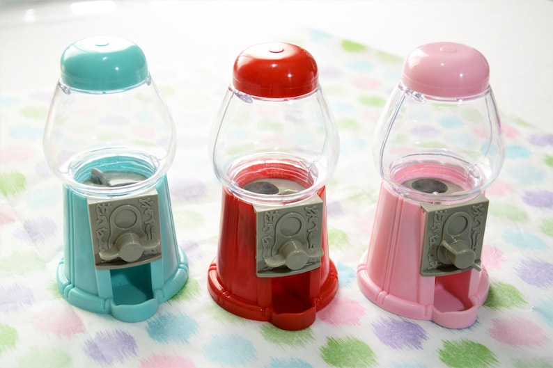 25 Personalized Mini Gumball Favors Gumball Machine Place Card Holder