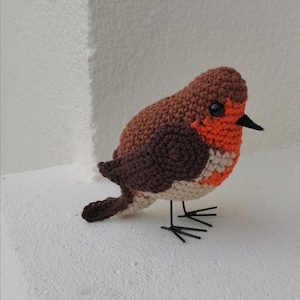 Tutorial - LE ROUGE GORGE - bird - amigurumi - pattern - pattern - french - crochet
