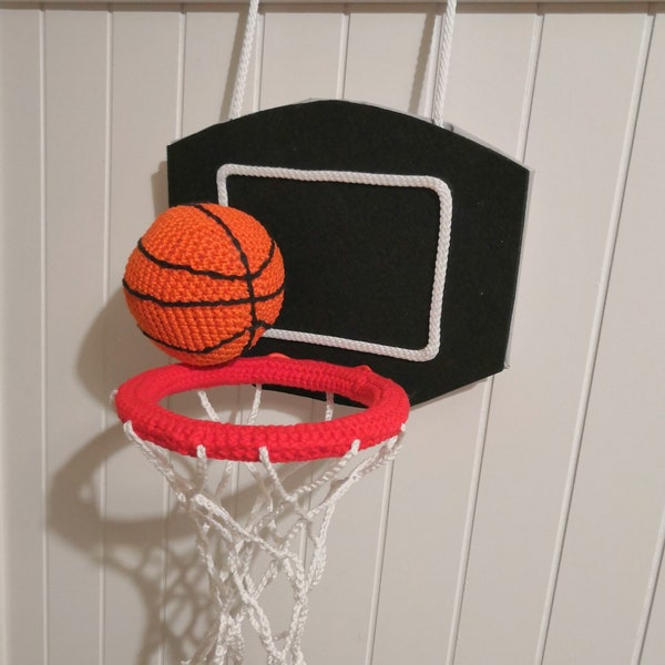 Patron - français et anglais - Jeu deBasket-ball miniature  - Set Fun basketball -  au crochet