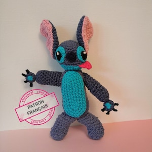 Tutorial - STITCH - AMIGURUMI - extra terrestrial - monster - pattern - model - pattern - French - tutorial - crochet