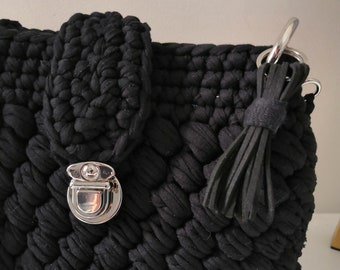 HANDTASCHE-Tutorial - Textilgarn - Häkeln - Trapilho - Muster - Französisch - Tutorial - Muster