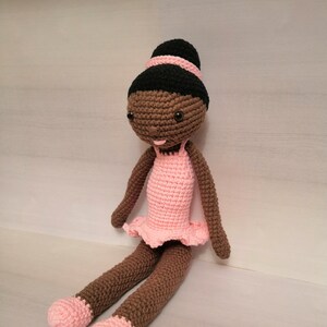 BLACK DOLL BALLERINA dancer tutu - Crochet tutorial - pattern - model - pattern - French - tutorial