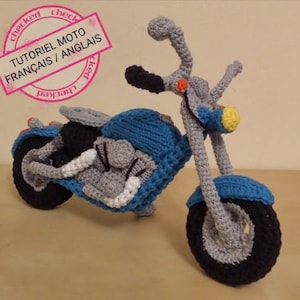 MOTO - motorcycle - HARLEY Davidson - pattern - model - boss - French - English - crochet - knitting