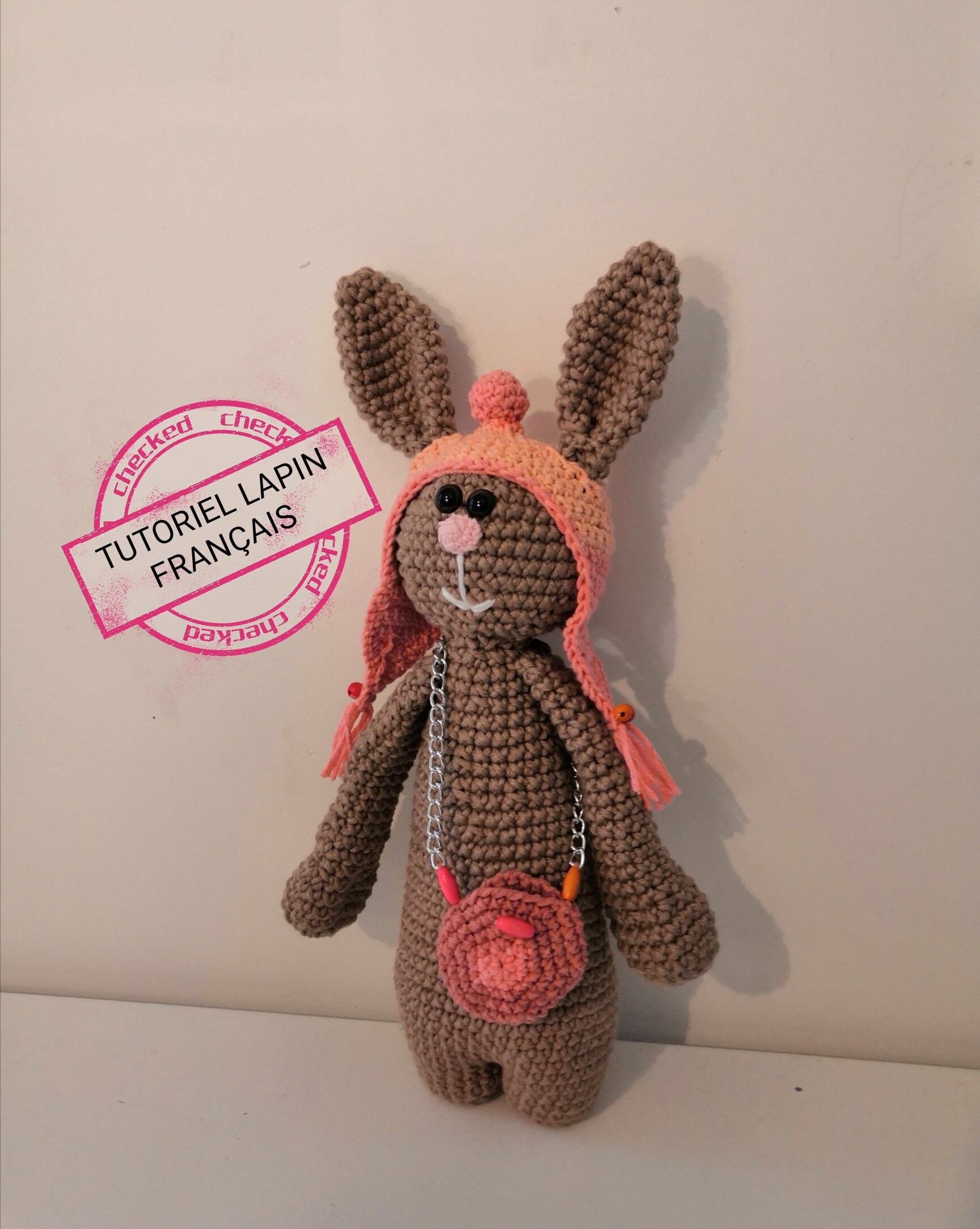 Falapin Le Lapin Bonnet Peruvien Tutoriel Crochet Etsy