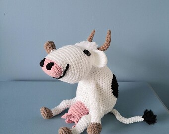 Tutorial – Vaca Bretã - Amigurumi - padrão - modelo - molde - francês - tutorial - crochê