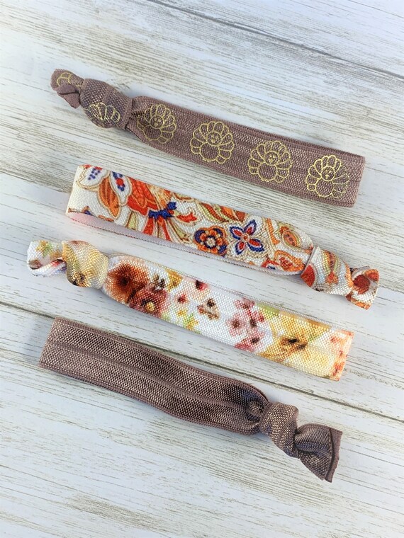 Fall Elastic Hair Ties Fall Yoga Hair Ties Elastic Bracelet Etsy
