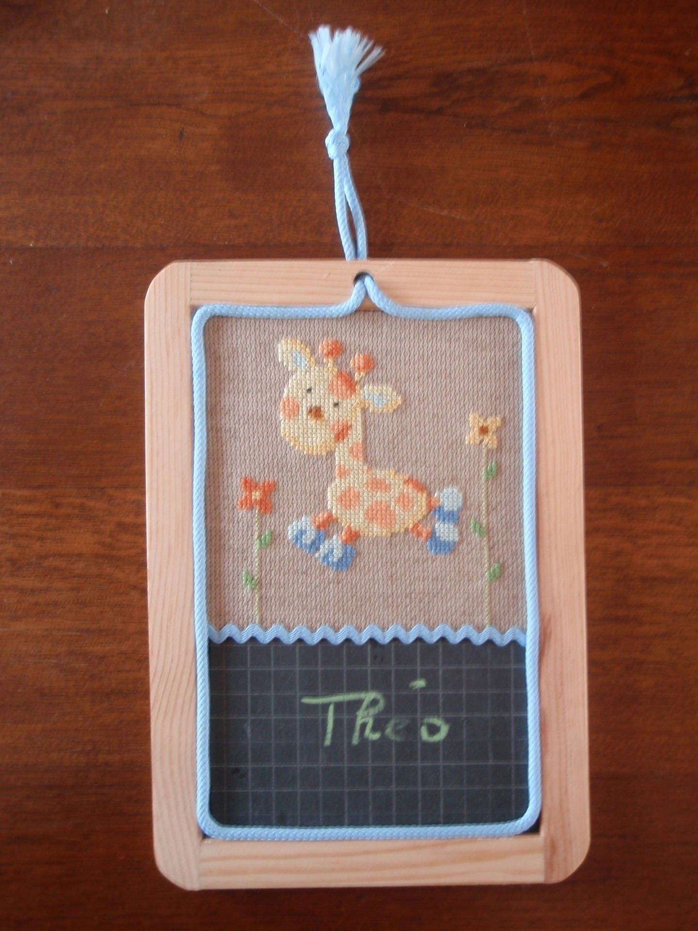 Tableau Deco Ardoise Girafon Personnalisable