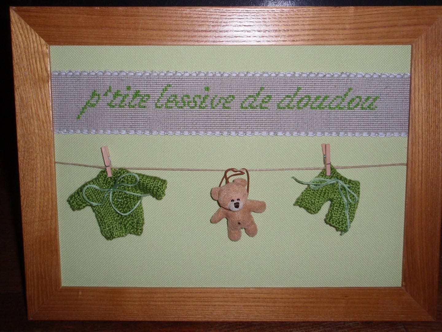 Tableau Deco P'tite Lessive de Doudou Personnalisable