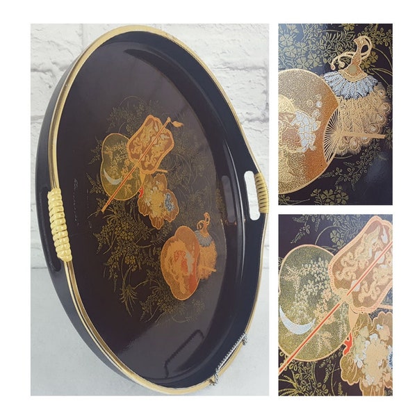 Lacquer Serving Tray Etsy