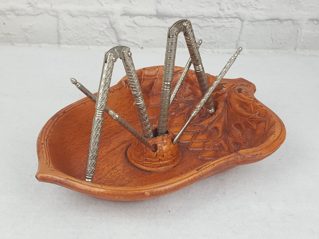 Vintage Acorn Nut Bowl Set 7piece Set With 1 Acorn Shaped Etsy