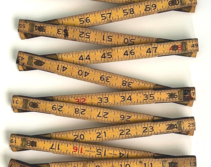 Lufkin Rigid 72 Inch Ruler Vintage Lufkin Folding Ruler 72-inch Yellow Wood Carpenter Tool ...