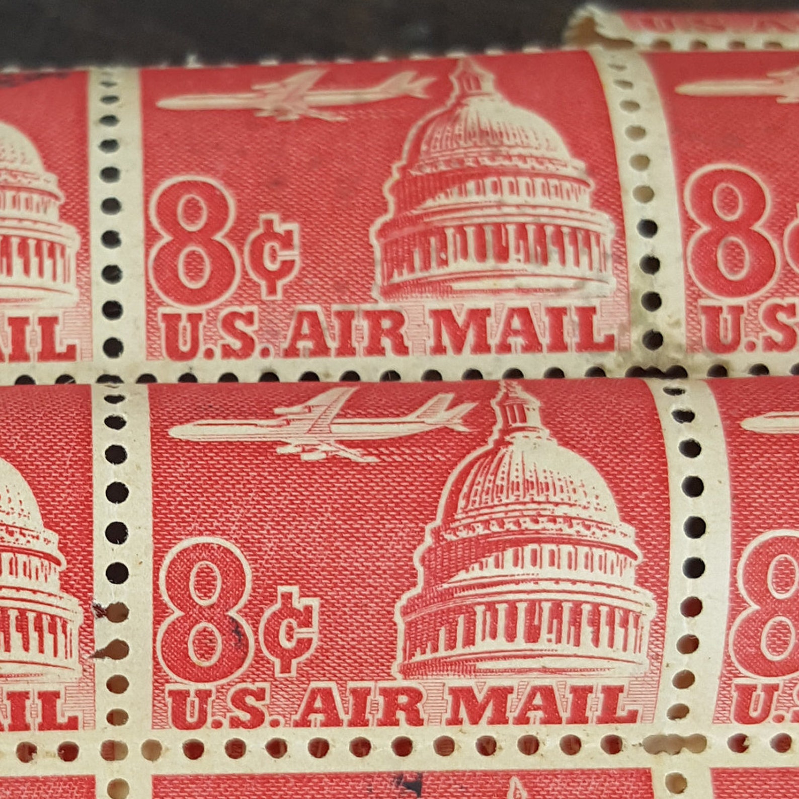 8 cent us airmail stamp