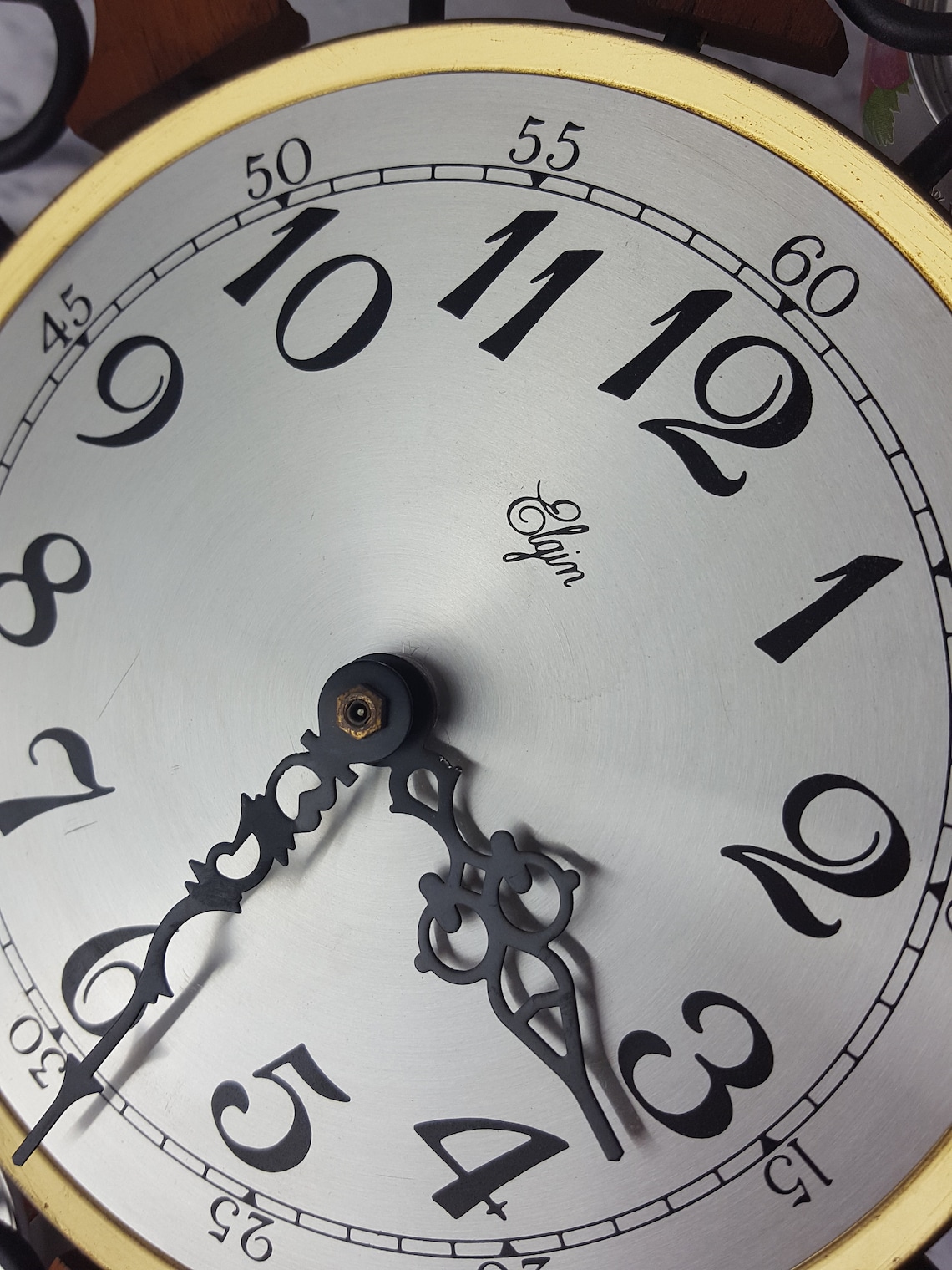 Vintage Elgin Sunburst Wall Clock 25 Mid Century Retro Etsy