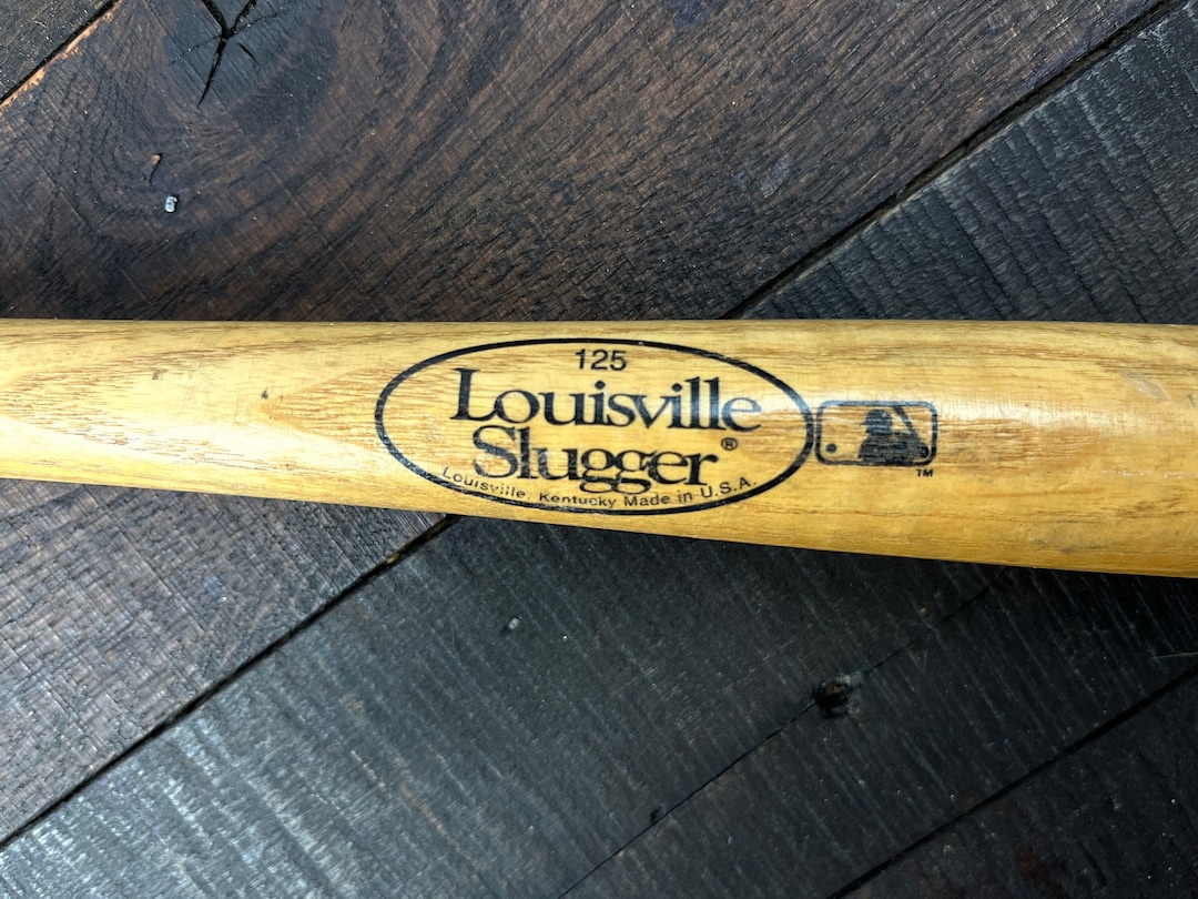 Vintage Louisville Slugger 125 Mini Baseball Bat With Red Etsy