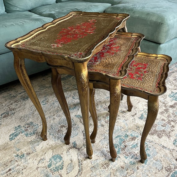 Rare English Queen Anne Triple Top Table having Solid and Fitted Surfaces Rare English Queen Anne Triple Top Table having Solid and Fitted Surfaces