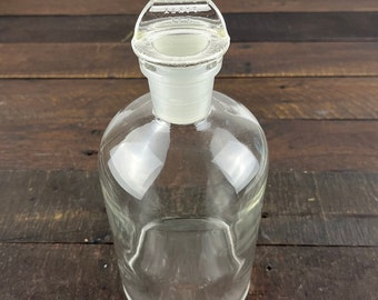 アンティーク硫酸ガラス瓶 - 薬瓶 - アンティーク薬局ボトル - 詳しい