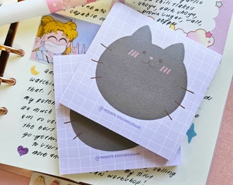 Grey Kitty Post-Its