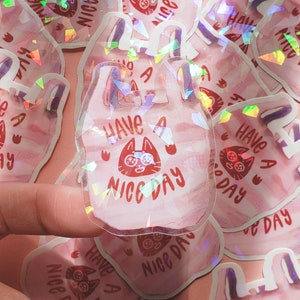 Have a Nice Day! Grocery Bag Sticker