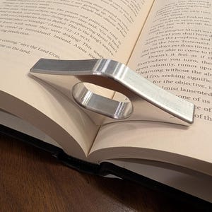 Aluminum Thumb Ring For Book Lovers CNC