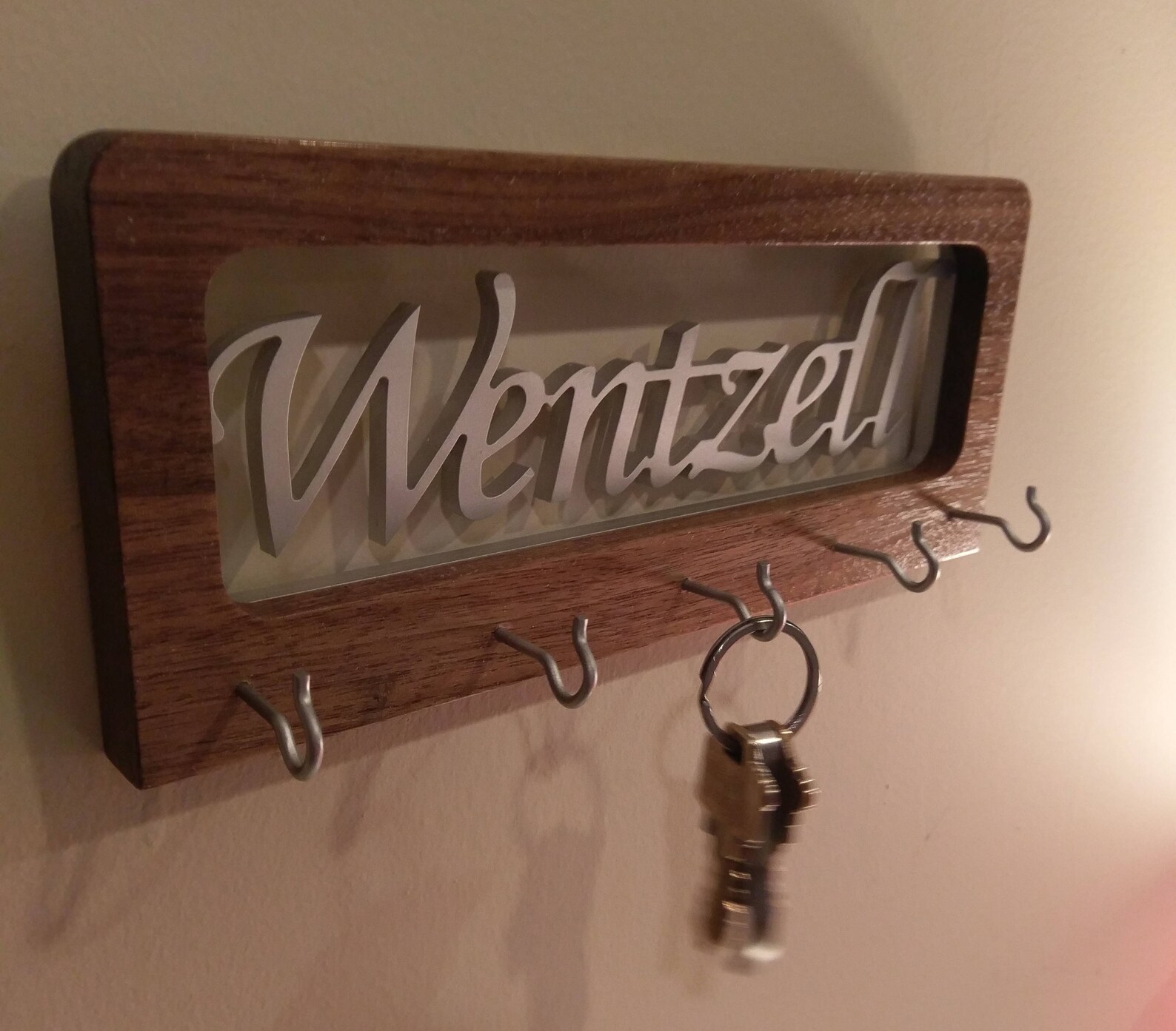 CNC Cut Name Key Chain Hanger Etsy